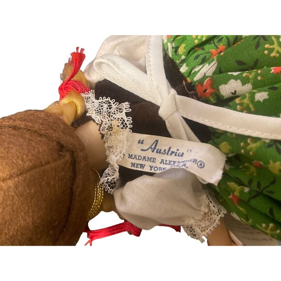 Vintage Madame Alexander Austria World Girl Doll #598 Original Box Estate 8" - Picture 3 of 4